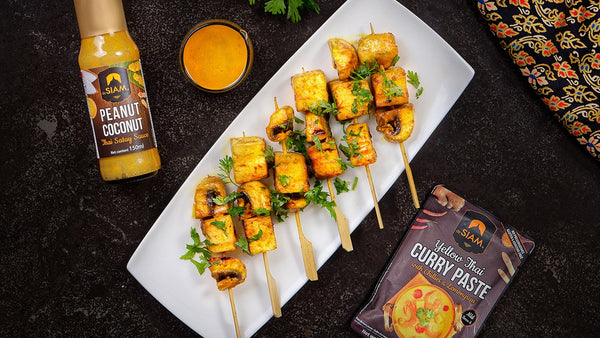 Thai Tofu Satay with Peanut Sauce