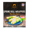 Packaging of Siam brand spring roll wrappers with a visual of spring rolls on a plate.